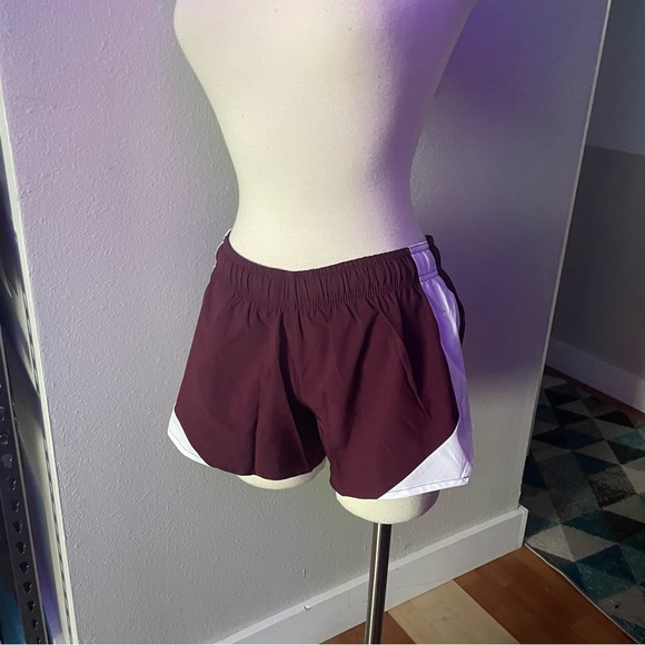 Girls Running shorts with lines brief - Picture 2 of 5